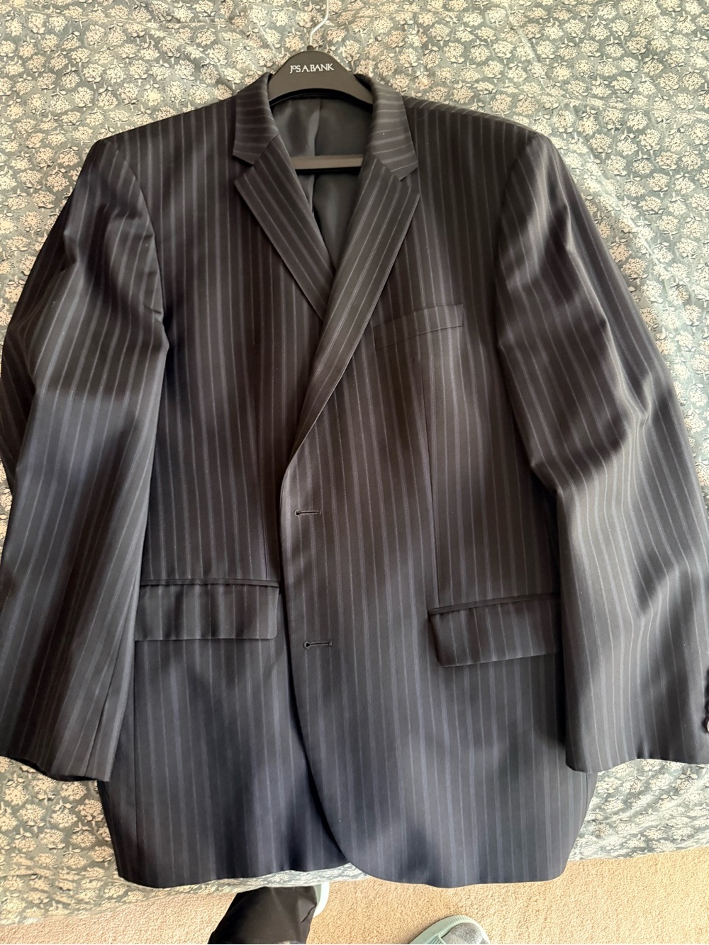 Hugo Boss Men’s Black Pinstripe Suit Jacket